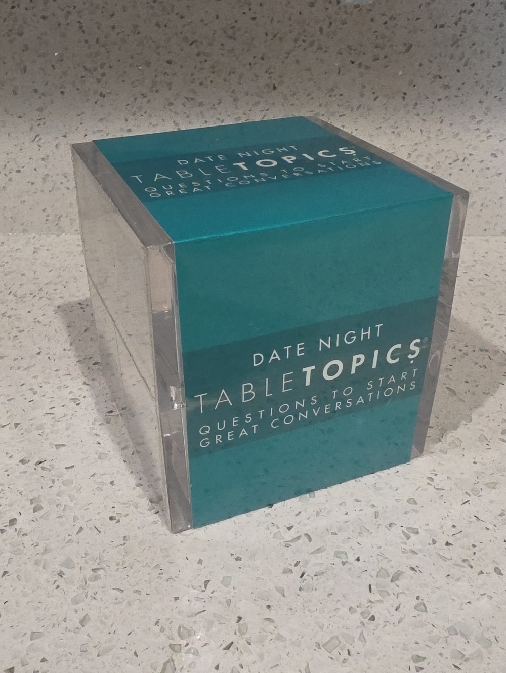 TableTopics Date Night Conversation Starter Card Game, 135 Questions Set Couples
